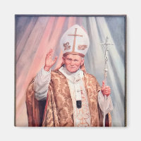 Saint John Paul II. zeigt diesen Heiligen Stolz. 