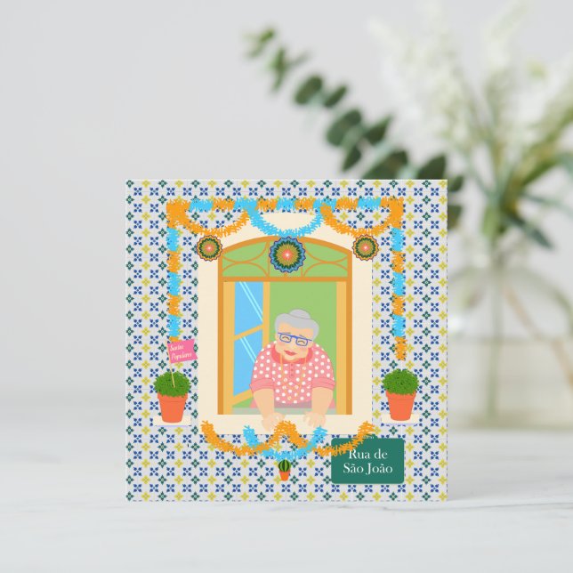 Saint John Portusese Festa Neighbor Einladung (Stehend Vorderseite)