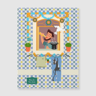 Saint John Portusese Festa Neighbor Magnetkarte