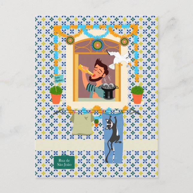 Saint John Portusese Festa Neighbor Postkarte (Vorderseite)