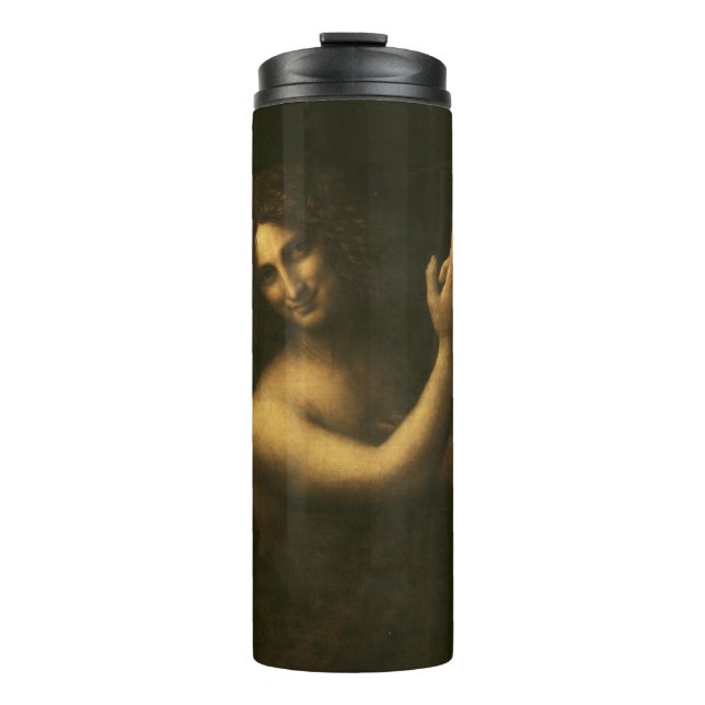 Saint John the Baptist by Leonardo da Vinci Thermosbecher (Vorderseite)