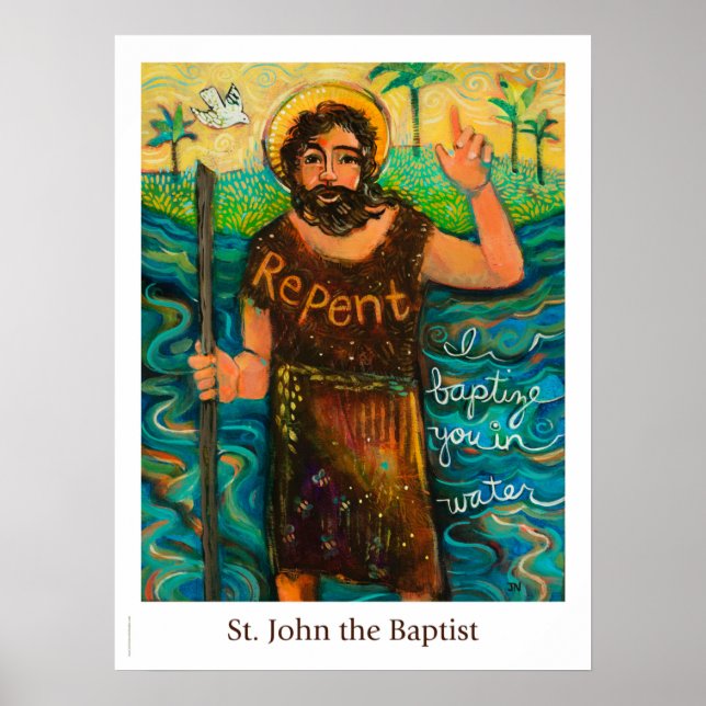 Saint John the Baptist Christliches Poster (Vorne)
