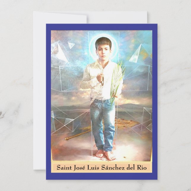 Saint José Luis Sánchez del Rio Card Karte (Vorderseite)