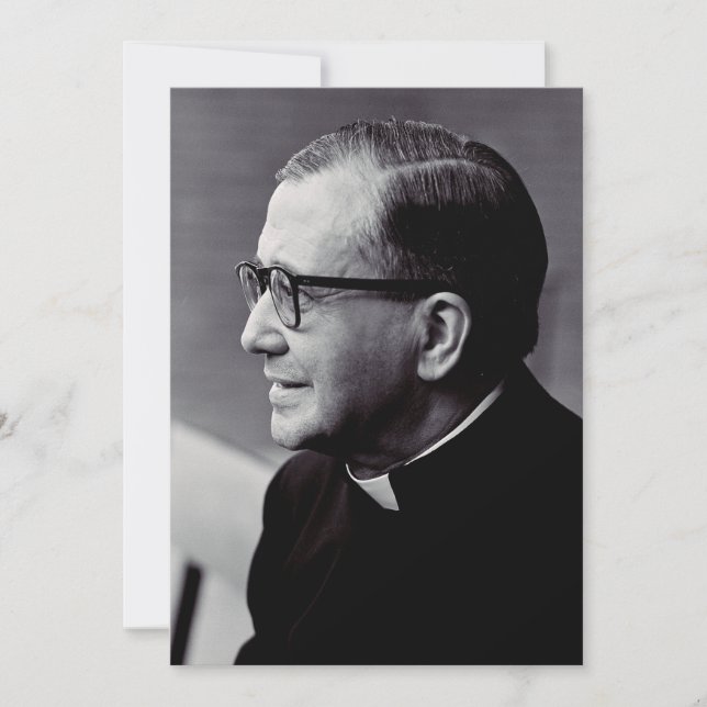 Saint Josemaria Escriva Feiertagskarte (Vorderseite)