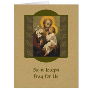 Saint Joseph Baby Jesus Lily