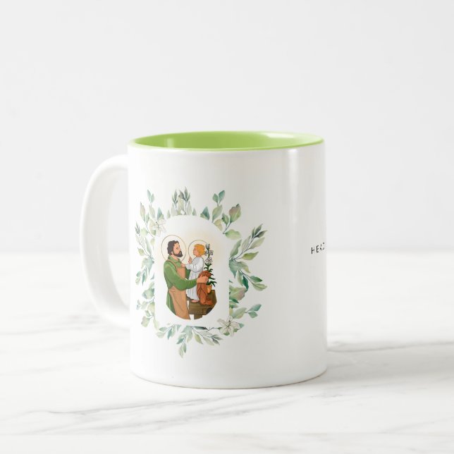 Saint Joseph Chef de la Mug de la Sainte Famille (Devant gauche)