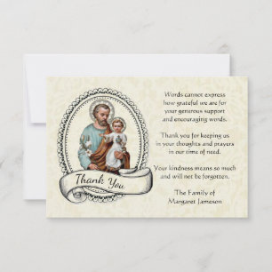 Saint Joseph Condolence religieuse du Merci