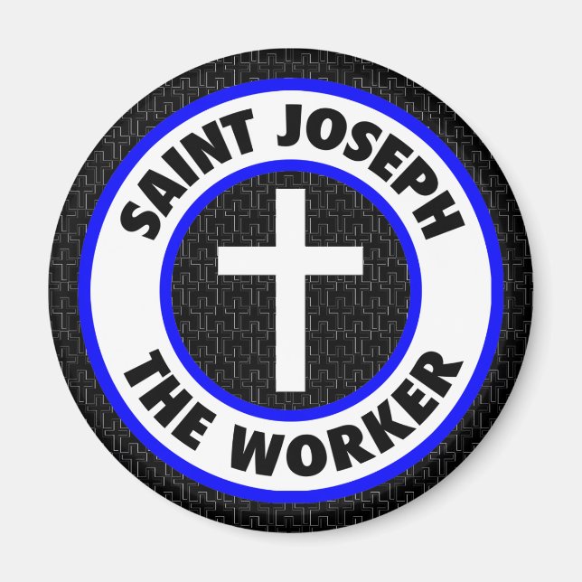 Saint Joseph der Arbeitnehmer Magnet (Vorne)