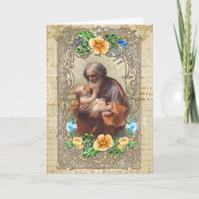 Saint Joseph Jésus Condolence catholique Merci (Devant)