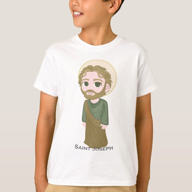 Saint Joseph Niedlich katholisch T-Shirt (Vorderseite)