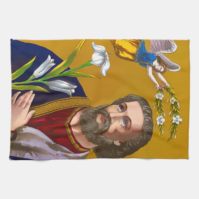 Saint Joseph San Jose Geschirrtuch (Horizontal)