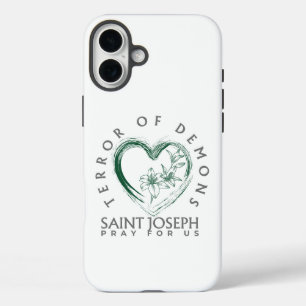 Saint Joseph Terror von Dämonen iPhone 16 Plus Hülle