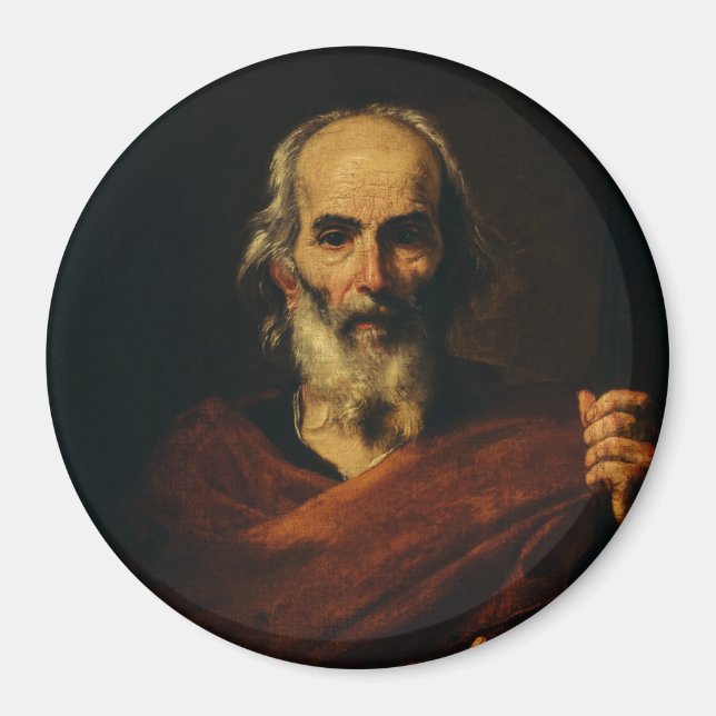 Saint Joseph von Jusepe de Ribera Magnet (Vorne)