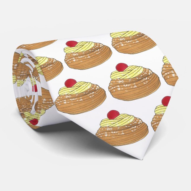 Saint Joseph's Day Italienische Konditorei Zeppole Krawatte (Gerollt)