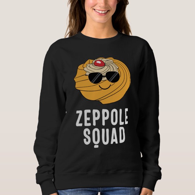 Saint Joseph's Day Zeppole Squad Sunglasses Italia Sweatshirt (Vorderseite)