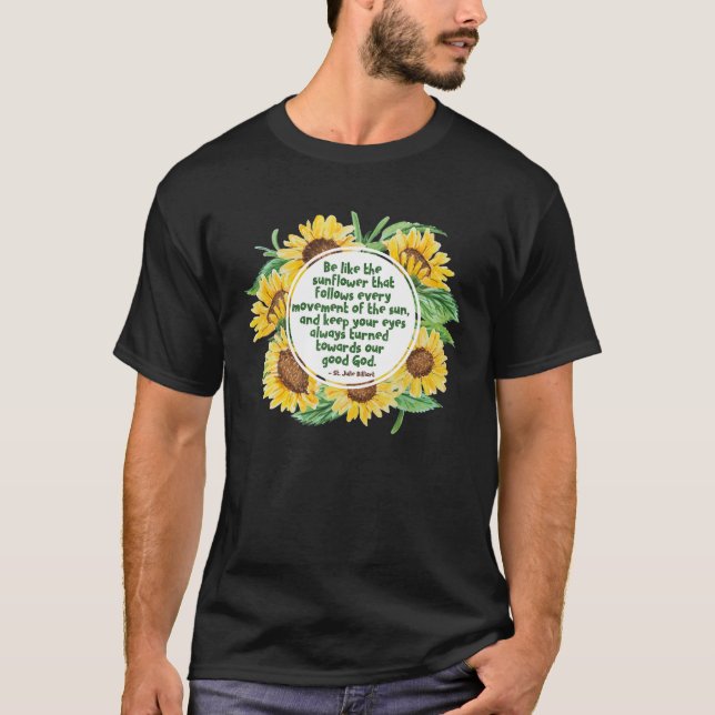 Saint Julie Billiart Sonnenblumen Geschenke Saint  T-Shirt (Vorderseite)