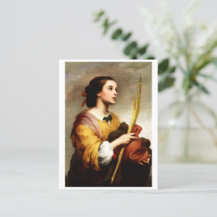 Saint Justa By Murillo Postcard Postkarte