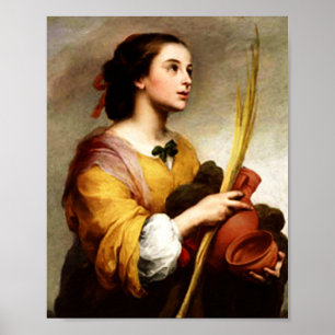 Saint Justa von Murillo Poster