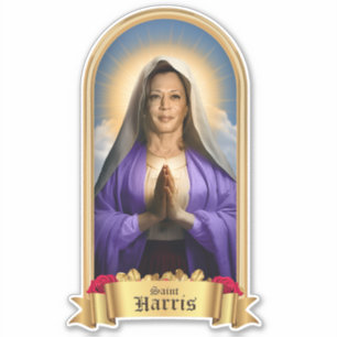 Saint Kamala Harris Gebet Candle Sticker