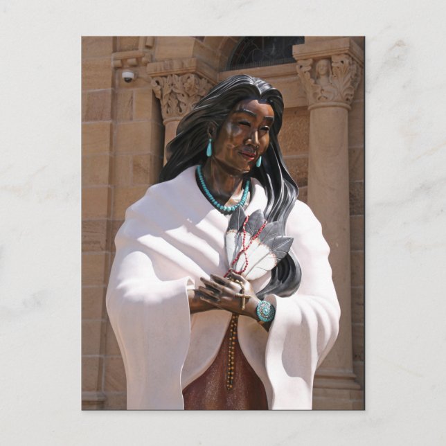 Saint Kateri Tekakwitha Postkarte (Vorderseite)