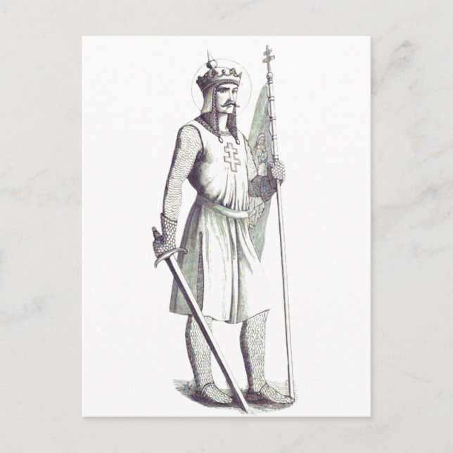 Saint King Stephen King of Hungary Postkarte (Vorderseite)