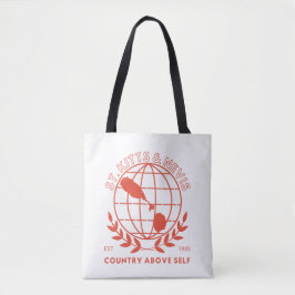 Saint Kitts und Nevis Land über sich selbst Tasche