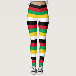 Saint Kitts und Nevis Nationale Flaggenfarben Legg Leggings