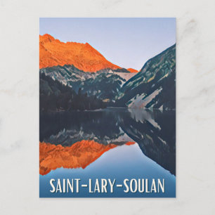 Saint-Lary-Soulan Skistation Postkarte