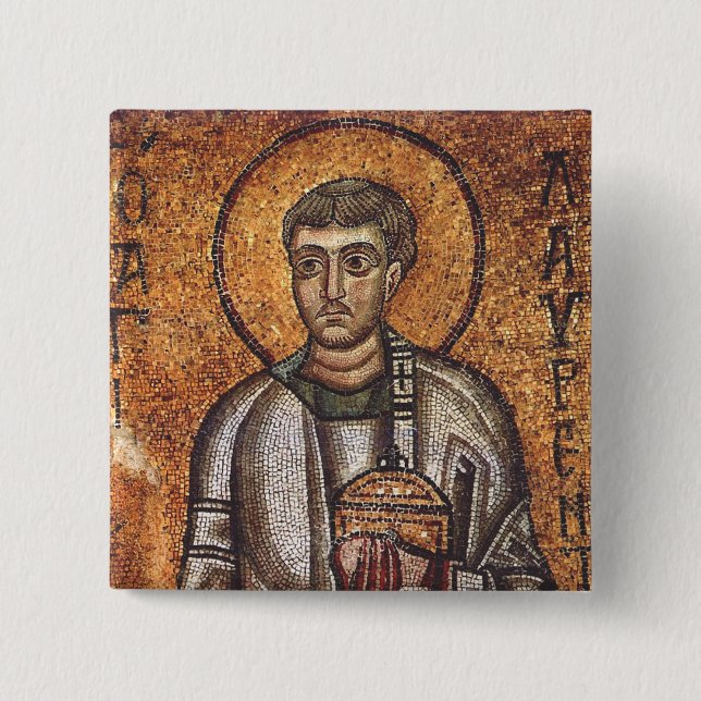 Saint Lawrence der Martyr Button (Vorderseite)