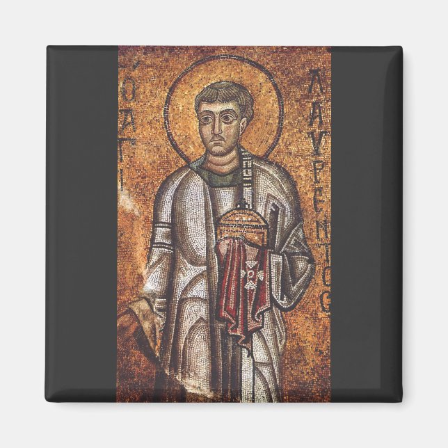 Saint Lawrence der Martyr Magnet (Vorne)