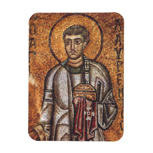 Saint Lawrence der Martyr Magnet (Vertikal)