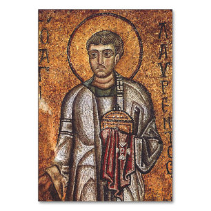 Saint Lawrence der Martyr Tischnummer