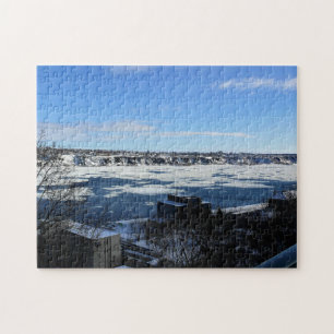 Saint Lawrence River im Winter, Quebec, Kanada
