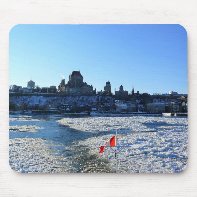 Saint Lawrence River & Old Quebec City, Quebec Mousepad (Vorne)