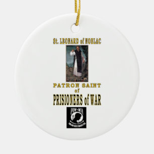 SAINT LEONARD OF NOBLAC KERAMIK ORNAMENT