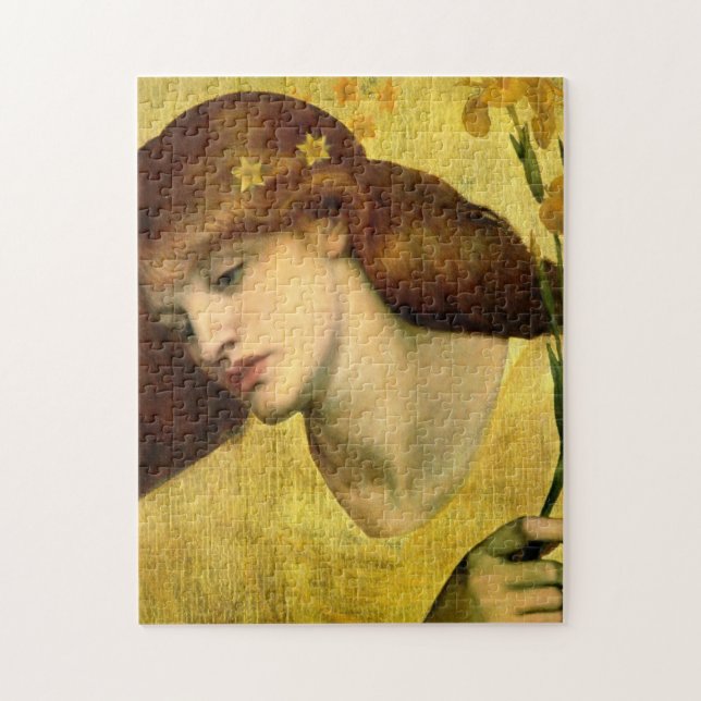 Saint Lily [Sancta Lilias] (von Gabriel Rossetti) (Vertikal)