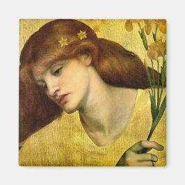 Saint Lily [Sancta Lilias] (von Gabriel Rossetti) Magnet