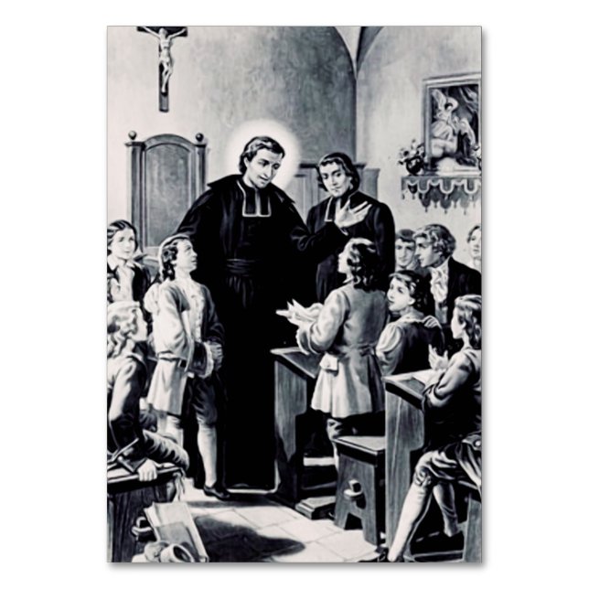 Saint Louis de Montfort französischer Priester Tischnummer (Vorderseite)