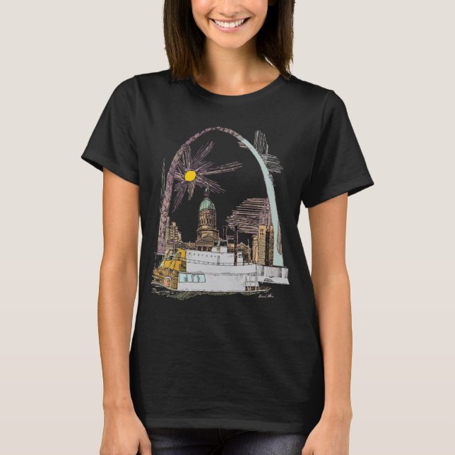 Saint Louis, Doodle T-Shirt (Vorderseite)