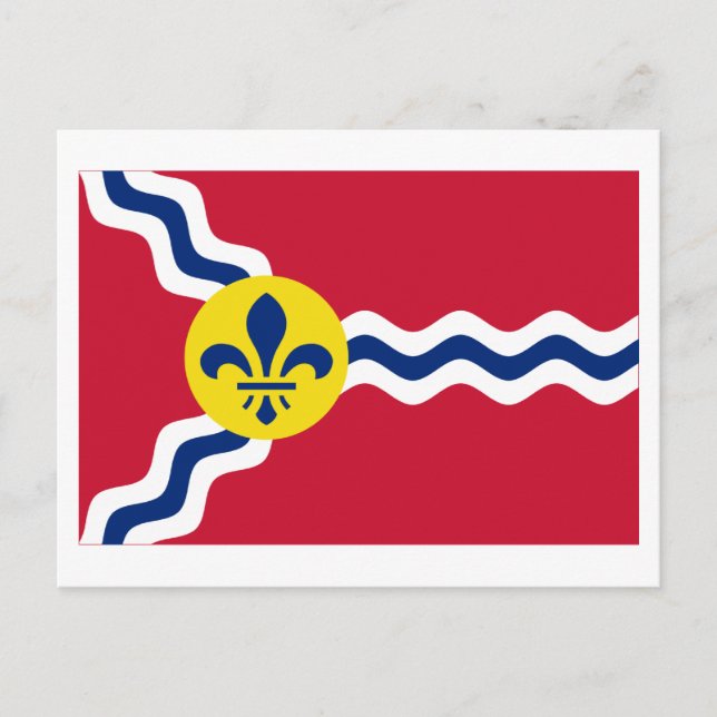 Saint Louis Flag Postkarte (Vorderseite)