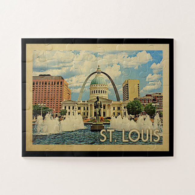 Saint Louis Jigsaw Puzzle Missouri Vintag (Horizontal)