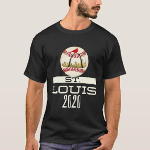 Saint Louis Red Kardinal T 2020 Cool Baseball Skyl T-Shirt