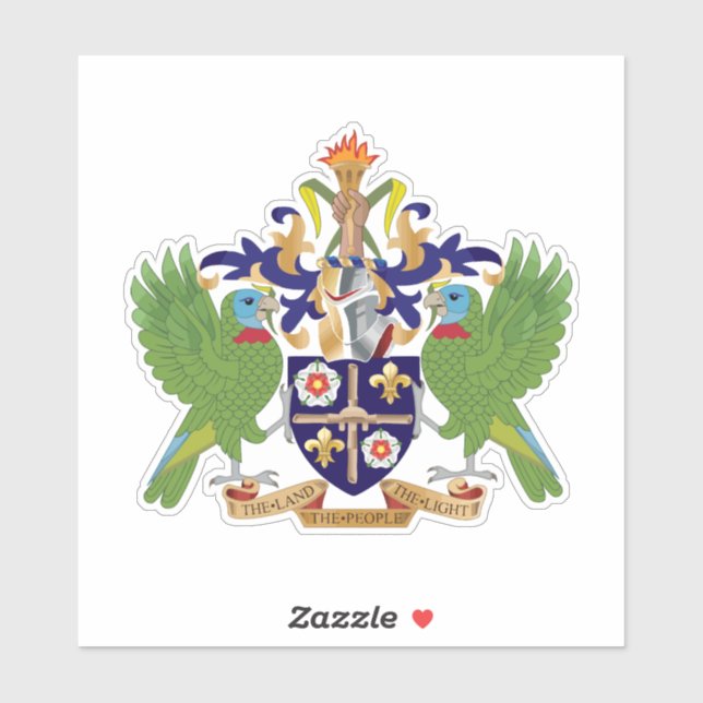 Saint Lucia Aufkleber (Blatt)