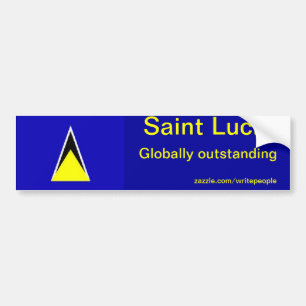 Saint Lucia Autoaufkleber