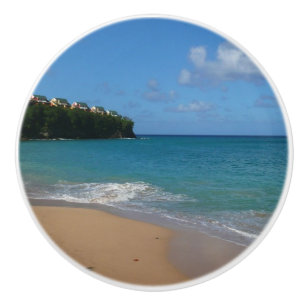 Saint Lucia Beach Tropical Ferien Landschaft Keramikknauf