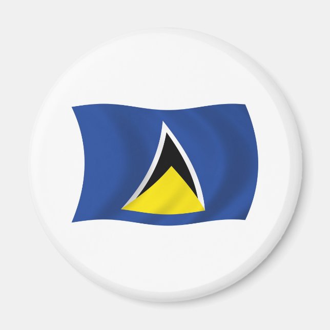 Saint Lucia Flag Magnet (Vorne)