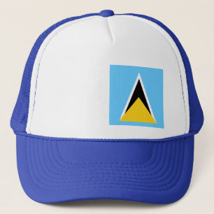 Saint Lucia Flag Saint Lucia Unabhängigkeit Truckerkappe
