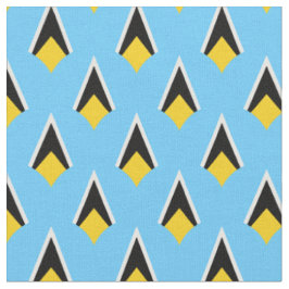 Saint Lucia Flag & Trendy Fabric / Mode, Sport Stoff