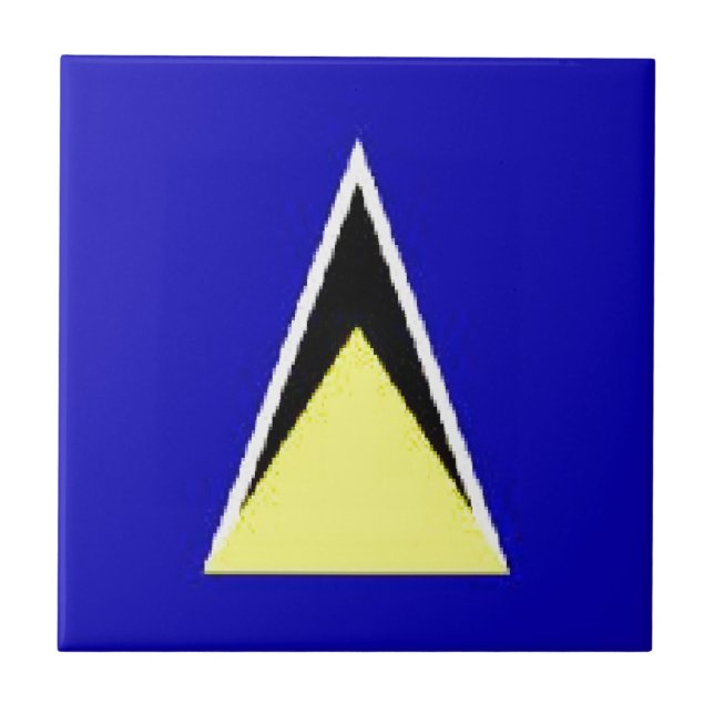 Saint Lucia Fliese (Vorderseite)