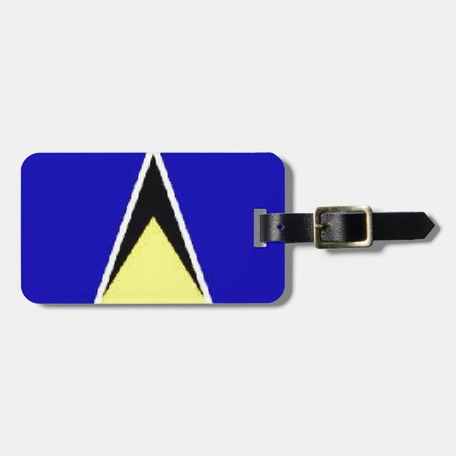 Saint Lucia Gepäckanhänger (Vorderseite horizontal)